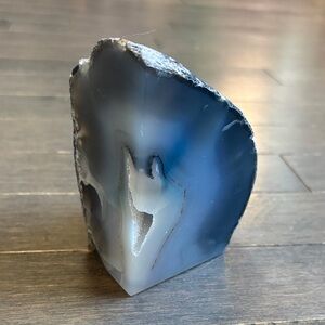 Blue Agate Geode Home Accent